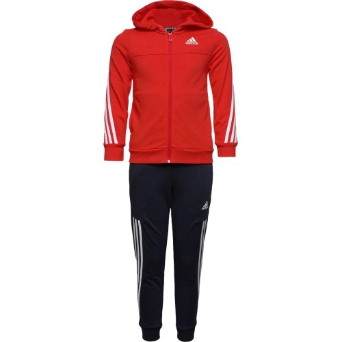 Спортивный костюм подростковый Adidas B Cotton TS сине-красный HU1547