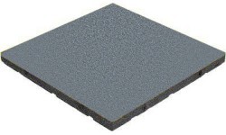 Rubber Tile Base Standard - Square, Grey