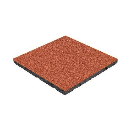 Резиновая плитка квадратная, красная