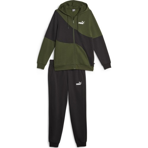 Puma Power Cat Men's Tracksuit Black Green 675972 31