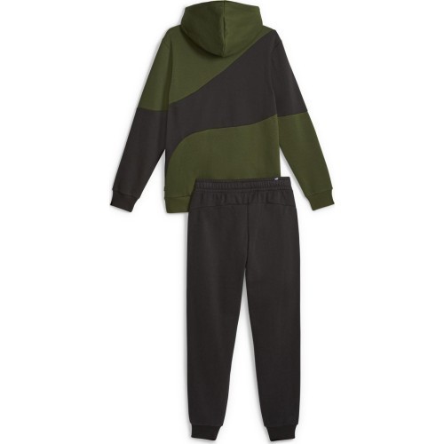 Спортивный костюм мужской Puma Power Cat Black Green 675972 31