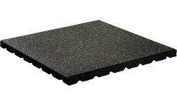 Gumijas flīze Antishock - Mosaic SBR 10%, melna