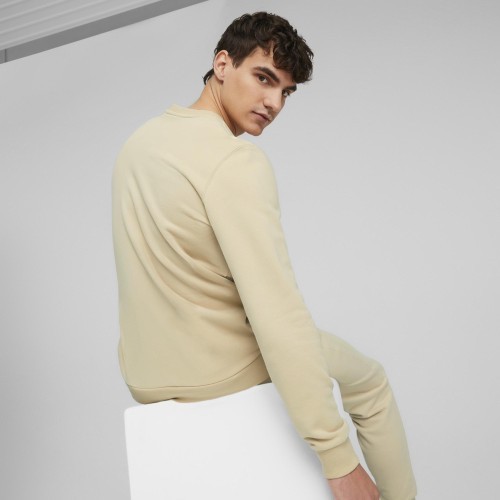 Puma Ess Elevated Crew vīriešu sporta džemperis krēmkrāsas 673386 88