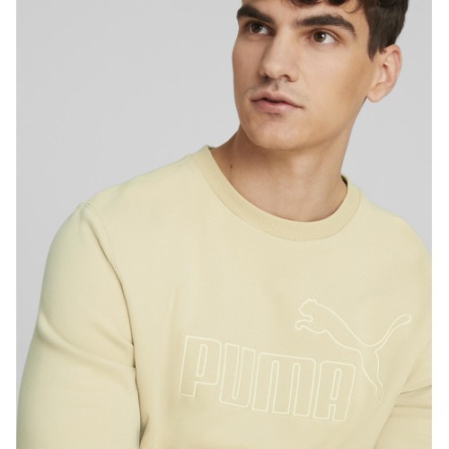 Puma Ess Elevated Crew men's sweatshirt cream 673386 88