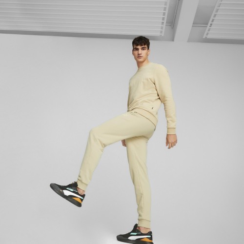 Puma Ess Elevated Crew vīriešu sporta džemperis krēmkrāsas 673386 88
