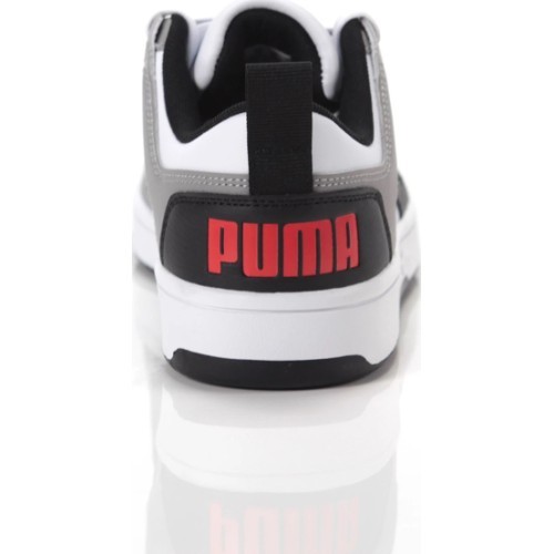 Puma Rebound Layup Lo SL Jr Kids' Sneakers White Black Grey 370490 20