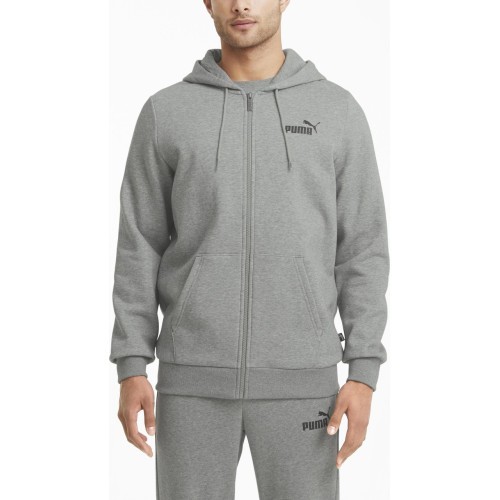 Мужская толстовка Puma Ess Small Logo Fz Grey 586702 03