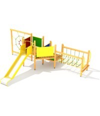 Деревянная детская игровая площадка, модель 5-B