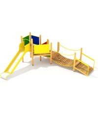 Wooden Kids Playground Model 7-F