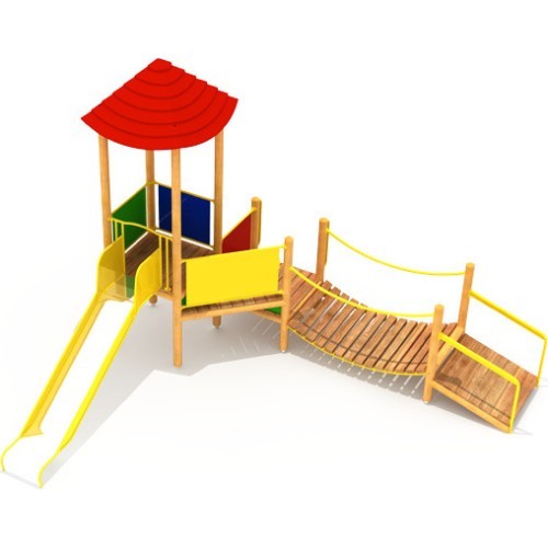 Wooden Kids Playground Model 7-E