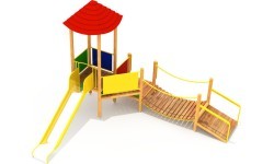 Wooden Kids Playground Model 7-E