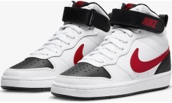 Кроссовки подростковые Nike Court Borough Mid 2 Black White Red CD7782 110