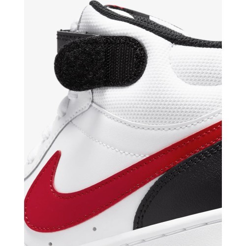 Nike Court Borough Mid 2 Youth Shoes Black White Red CD7782 110