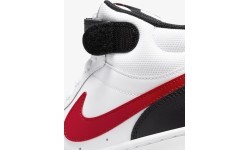 Nike Court Borough Mid 2 apavi pusaudžiem, melni/balti/sarkani CD7782 110