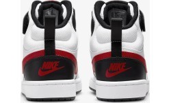 Nike Court Borough Mid 2 apavi pusaudžiem, melni/balti/sarkani CD7782 110