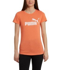 Puma Ess+ Logo Heather Tee sieviešu krekls, oranžs, 852127 14