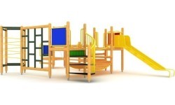 Wooden Kids Playground Model 10-F