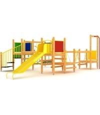 Koka bērnu rotaļu laukums, modelis 11-B