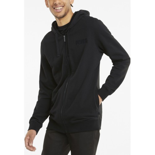 Puma Modern Basics FZ vīriešu džemperis, melns