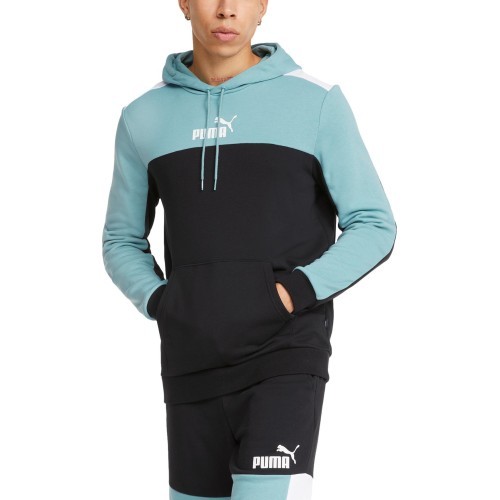 Puma Ess+ Block Men's Hoodie Black Mint 847428 50