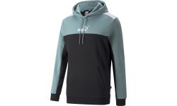 Puma Ess+ Block vīriešu džemperis ar kapuci, melns/piparmētru, 847428 50