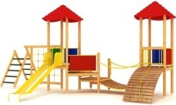 Wooden Kids Playground Model 06-A