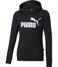 Puma pusaudžu džemperis Ess Logo Hoodie Black 587030 01