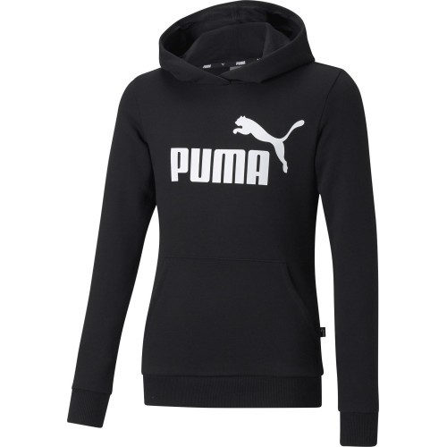 Puma Ess Logo Hoodie Teen Sweatshirt Black 587030 01