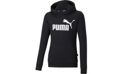Puma Ess Logo Hoodie Teen Sweatshirt Black 587030 01