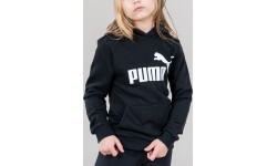 Puma pusaudžu džemperis Ess Logo Hoodie Black 587030 01