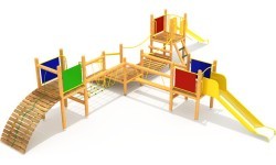 Koka bērnu rotaļu laukums, modelis 0506B