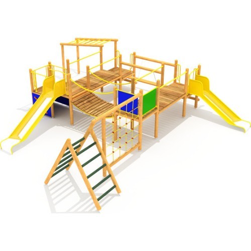 Koka bērnu rotaļu laukums, modelis 0503F