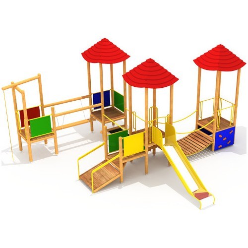 Koka bērnu rotaļu laukums Model 0504A