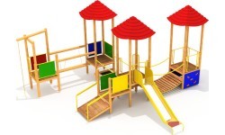 Деревянная детская игровая площадка Model 0504A