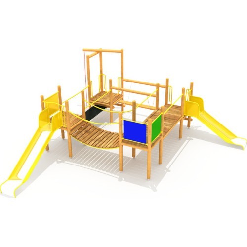 Koka bērnu rotaļu laukums, modelis 0502F