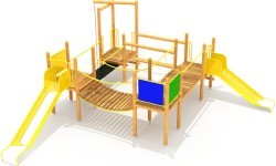 Wooden Kids Playground Model 0502F