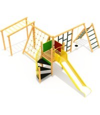 Деревянная детская игровая площадка, модель 6-B