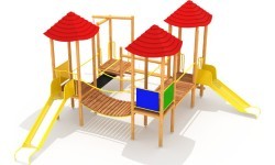 Wooden Kids Playground Model 0502E