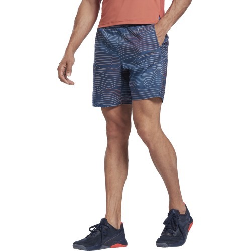 Reebok TS Speed 2.0 AOP vīriešu šorti, zili, H46610