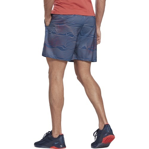 Reebok TS Speed 2.0 AOP vīriešu šorti, zili, H46610
