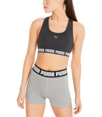 Спортивный бюстгальтер женский Puma Mid Impact Strong, чёрный 521599 01