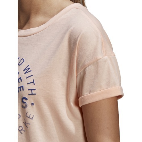Adidas Blouse Emblem Tee Haze Coral DJ1604