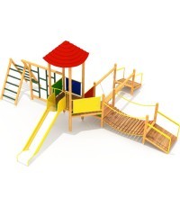 Wooden Kids Playground Model 1-E