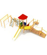 Wooden Kids Playground Model E