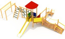 Wooden Kids Playground Model E