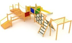 Wooden Kids Playground Model F
