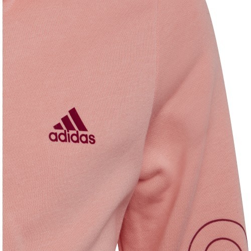 Толстовка для девочек Adidas G Lin Fz Hoodie Pink HE1968