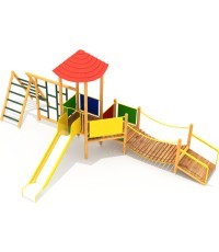 Wooden Kids Playground Model 4-E