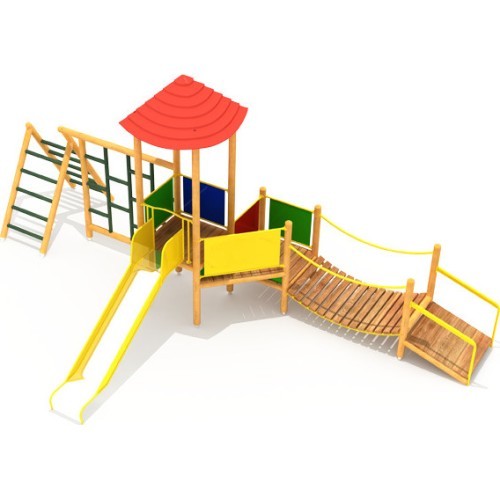 Wooden Kids Playground Model 4-E