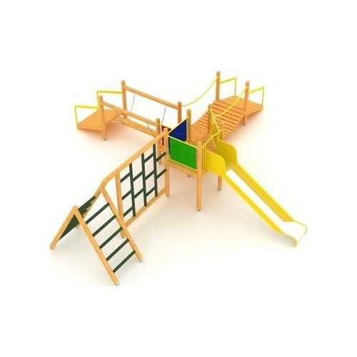 Деревянная детская игровая площадка Model 1-F